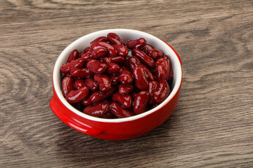 Canned red Kidney in the bowl