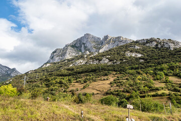Fuente De in the in mountains of Picos de Europa, Cantabria, Spain