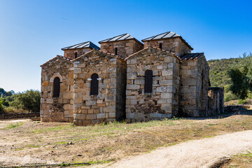 Mozarabic Basilica of Santa Lucia del Trampal in Alcuescar, Extremadura, Spain