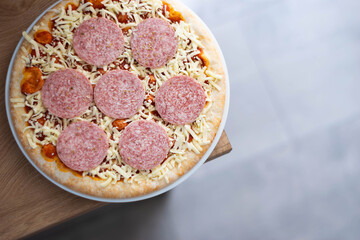 Fast Food Italian Pepperoni Pizza