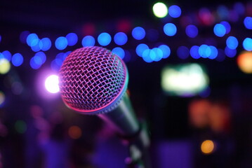 microphone in karaoke