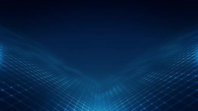 Abstract Plexus Geometrical Background Loop/ 4k animation of an abstract technology background with moving lines and dots for network digital data concept and communication seamless looping