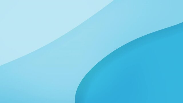 2D flat Animations loop 4K Blue color background abstract art