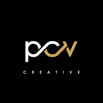 PCV Letter Initial Logo Design Template Vector Illustration