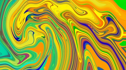 Abstract colorful painting liquid background and texture illustration