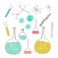 Science and chemistry set, Covid19, Covid, Coronavirus, Corona Virus, Icons