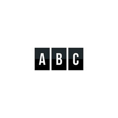 Letter ABC logo or icon design