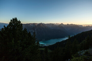 Famous lake Achensee in Tyrol, Austria