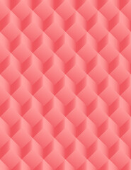 Seamless geometric pattern with diamonds and zigzag waves. An ornament made of combined cubes. Stock illustration for web and print, textiles, scrapbooking, wallpaper, background and wrapping paper.
