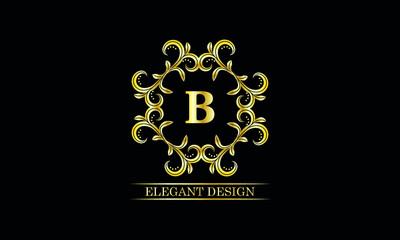 Luxurious monogram with the letter B. Premium brand icon. Vector logo design can be used for the beauty industry, cosmetics, salon, boutique, spa, company, corporation.