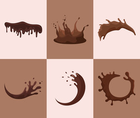 liquid chocolate set