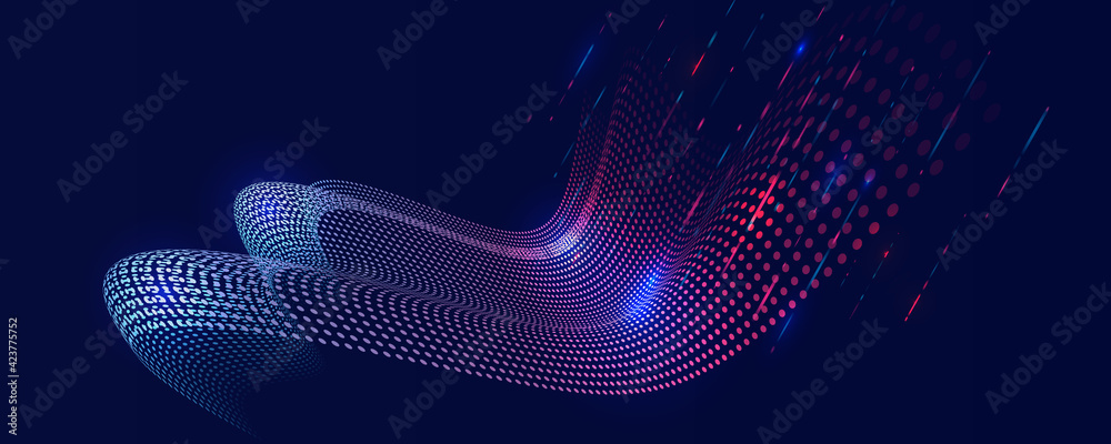 Aufkleber Cyber security for business and internet project. Abstract futuristic background. Hi-tech business presentation. Big data concept.