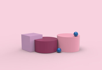 product showcase abstract 3d model