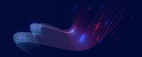 Cyber security for business and internet project. Abstract futuristic background. Hi-tech business presentation. Big data concept.