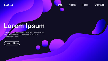 new background with the concept of authentic colored fluids and waves premium vektor 