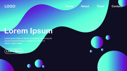 new background with gradient colored fluid concept premium vektor 
