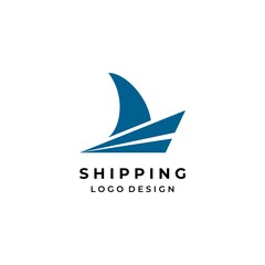 Modern and simple abstract logo about the ship.
EPS10, Vector.