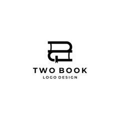 Modern and simple logo about 2 stacked books.
EPS10, Vector.
