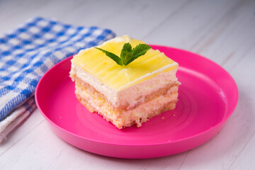 Lemon tiramisu traditional italian recipe
