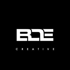 BDE Letter Initial Logo Design Template Vector Illustration