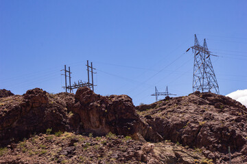 Desert power plant and posts