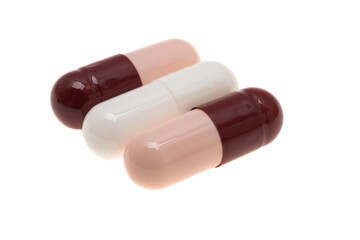 medicine in capsules isolated