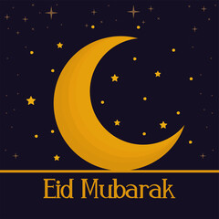 Obraz na płótnie Canvas eid mubarak card