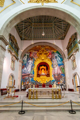 Fototapeta na wymiar Basilica of Our Lady of Candelaria interiors, Tenerife island, Spain