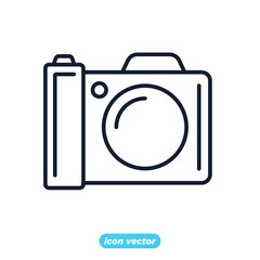 camera icon. hobby photography symbol template for graphic and web design collection logo vector illustration