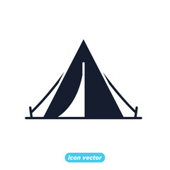 tent icon. hobby camping symbol template for graphic and web design collection logo vector illustration