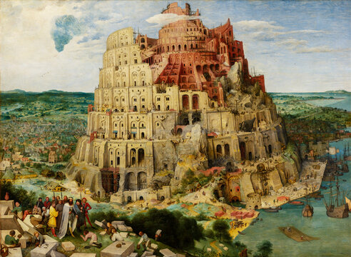 Pieter Bruegel the Elder, The Tower of Babel, 1563, oil on wood panel, Museum of Art History, Vienna, Austria.
