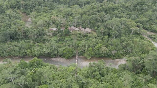 Ecuador jungle aerial view