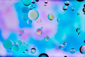 Bubbles on a colorful background