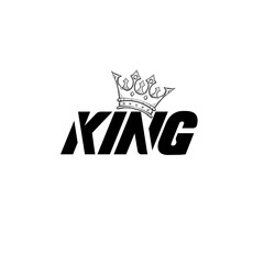 king logo icon. Social media logo icon. illustration