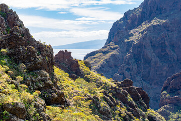 Masca canyon on Tenerife, Canary islands, Spain