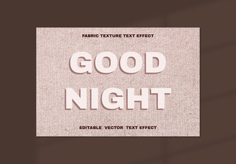 Fabric Texture Text Effect Design
