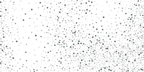 Silver shine of confetti on a white background.   Illustration of a drop of shiny particles. Decorative element. Element of design. Vector illustration, EPS 10.