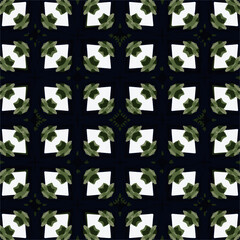 Fototapeta na wymiar Green & Blue Checkered
