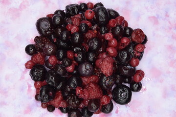 gâteau aux fruits rouges