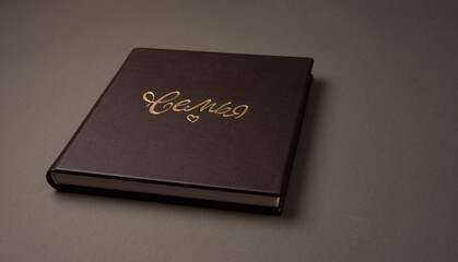 photobook book premium pages leather cover family