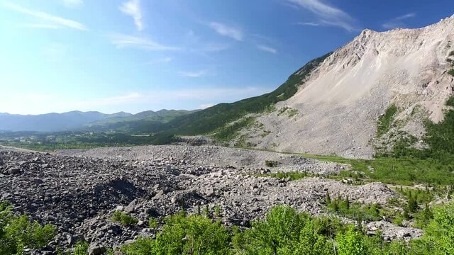 Frank Slide Alberta Canada Landslide