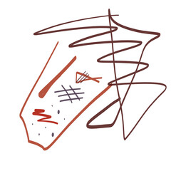 Obraz premium image of an ugly person, feelings and emotions with experiences, abstract pattern