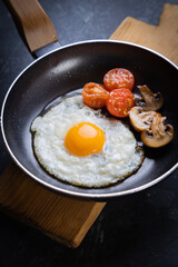 Sunny side up fried eggs