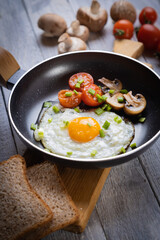 Sunny side up fried eggs
