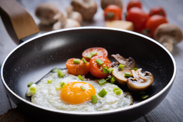 Sunny side up fried eggs