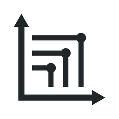 Profit progress graph icon