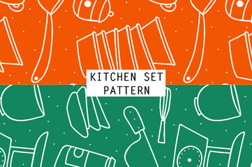 Pattern of Kitchen Illustration