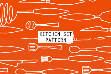 Pattern of Kitchen Illustration