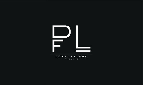 pfl fpl Abstract initial monogram letter alphabet logo design