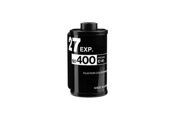Black canister Iso 400 film for colour prints